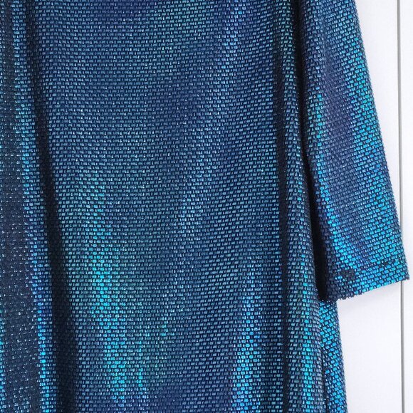 Free People Diamonds are Forever Dress Size S Blue Metallic Mini - Picture 4 of 6